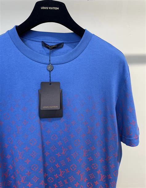 lv red t shirt|blue louis vuitton shirt.